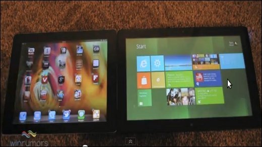 Windows 8 vs iOS 5 - Video: Beta-Versionen gegenüber gestellt