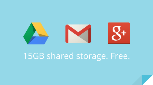 Google: 15 GB Speicher für Gmail, Drive und Google+ Photos zusammengelegt