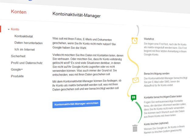 Google-Account: Daten-Weitergabe nach dem eigenen Tod möglich
