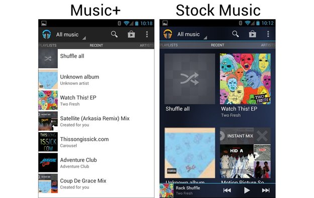 Google Play Music+: Musik-App mit modifiziertem Design, mehr Features