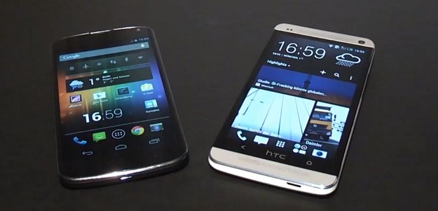 HTC One: Im Videovergleich mit Galaxy S3 und Nexus 4