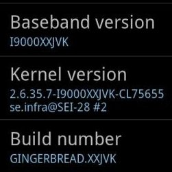 Samsung Galaxy S: Gingerbread-Firmware XXJVK bringt Laufzeitverlängerung