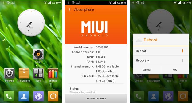 Samsung Galaxy S: Ice Cream Sandwich-basierte MIUIv4-ROM verfügbar