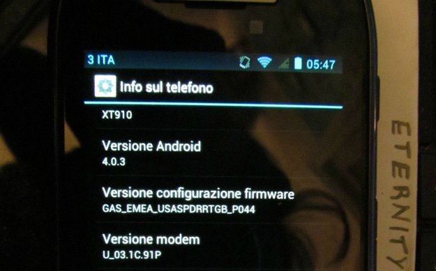 Motorola RAZR: Ice Cream Sandwich-Testversion mit Blur aufgetaucht