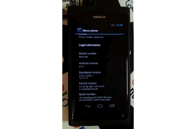 Nokia N9: Android 4.0 „Ice Cream Sandwich“-Port im Video