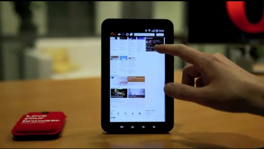Opera-Browser für Tablets im Video