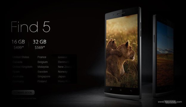 Oppo Find 5: Superphone kommt doch nach Deutschland