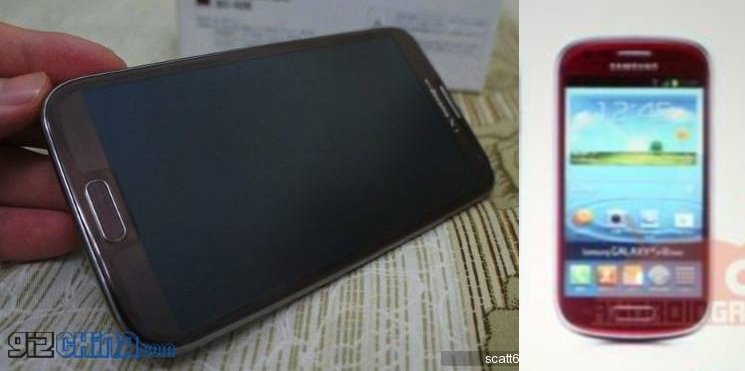 Samsung-Farbenspiele: Galaxy Note 2 in Rot & Braun, S3 Mini in Rot gesichtet