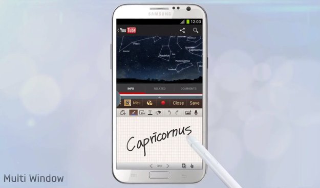 Samsung Galaxy Note 2: Innovatives Splitscreen-Multitasking (Multi-Window) im offiziellen Video