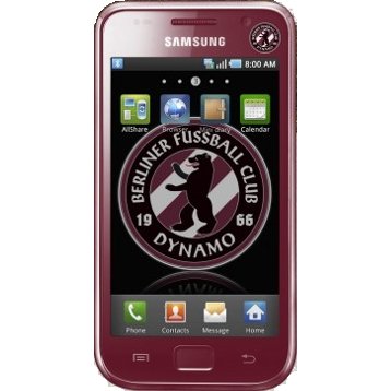 Samsung Galaxy S: Weinrote Farbversion für BFC Dynamo-Fußballfans