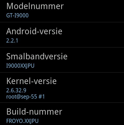 Samsung Galaxy S: Geleakte Firmware XXJPU bringt Froyo 2.2.1, deutlich mehr Performance