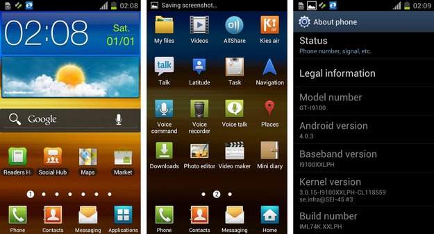 Samsung Galaxy S2: Ice Cream Sandwich-Firmware XXLPH aufgetaucht