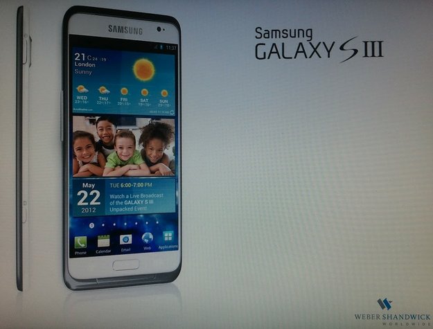 Samsung Galaxy S3: Erstes echtes Bild, Vorstellung am 22. Mai in London