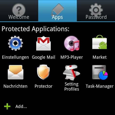 Protector: Android-Apps per Passwort vor Zugriff schützen