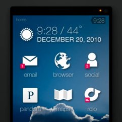 Sentio UI: Homescreen-Konzept für Minimalisten