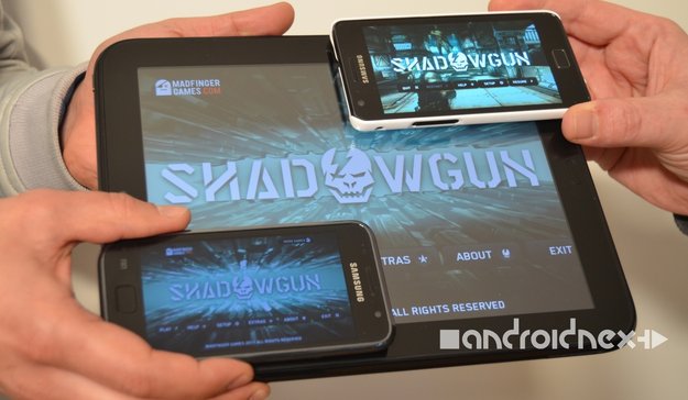 Shadowgun: Samsung Galaxy S, S2 und HP-Touchpad im Video-Vergleich
