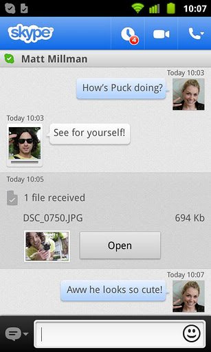 Skype 2.6.0.75 - Nun kann man auch Dateien versenden