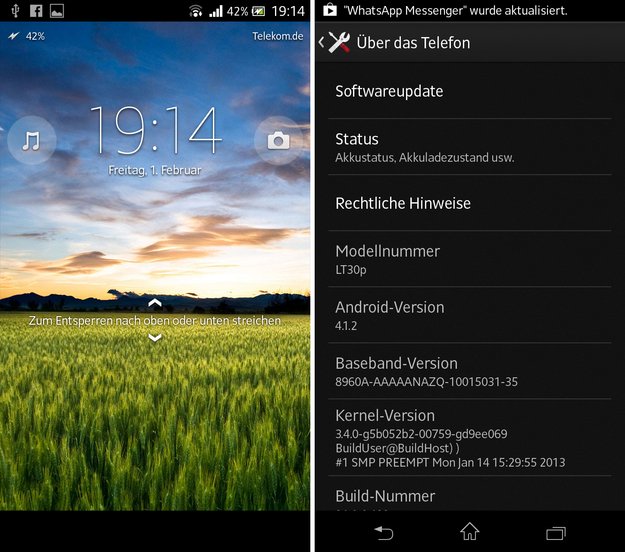 Sony Xperia T: Update auf „Jelly Bean“ jetzt verfügbar