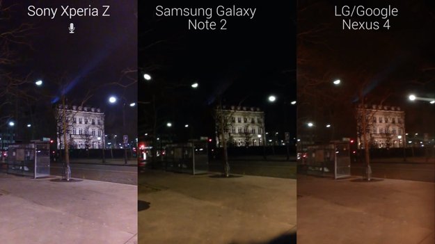 Sony Xperia Z: Nachtvideo-Vergleich mit Samsung Galaxy Note 2 und Nexus 4