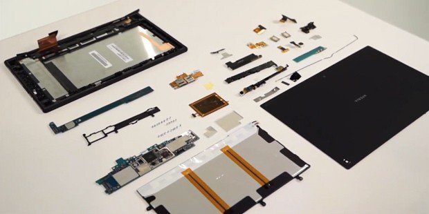 Sony Xperia Tablet Z-Teardown: Gerät im Video auseinandergenommen