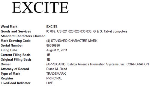 Neues Toshiba Tablet könnte "Excite" heißen - Thrive kommt für 449€ nach Deutschland