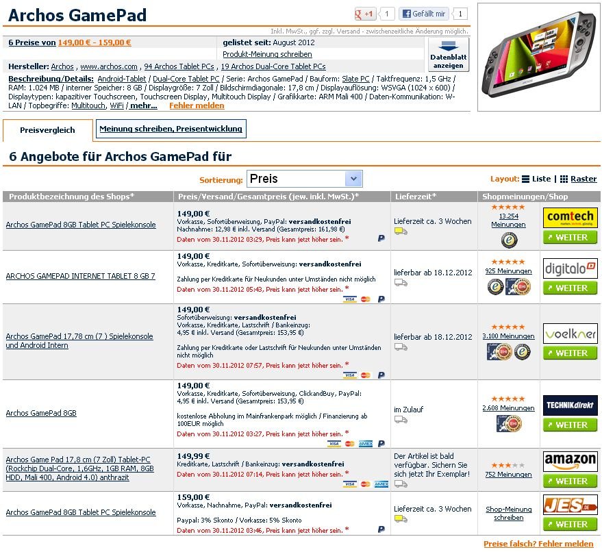 Ist das Archos GamePad ein reales Tablet oder nur ein Fake?