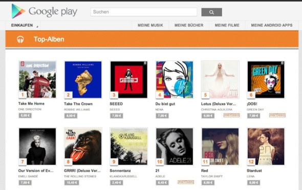 Google Musik in Deutschland gestartet