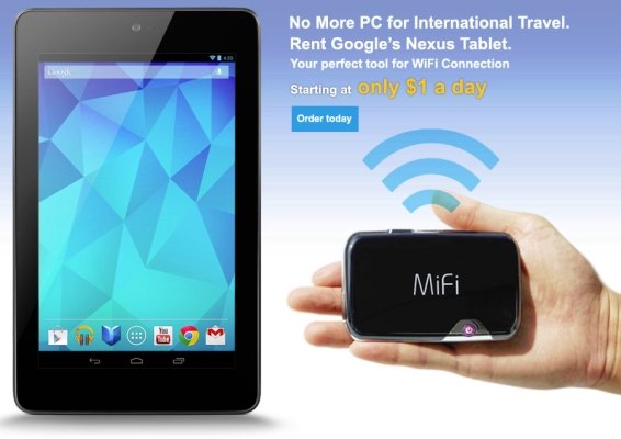 Google Nexus 7 und 10 ab 1 US-Dollar am Tag ausleihen