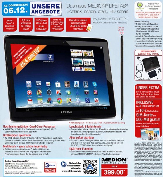 Medion LifeTab S9714 macht im Test einen guten Eindruck – Aldi-Tablet ab heute erhältlich