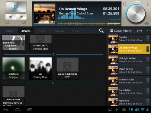 Select! – Ein Music-Player für Android-Tablets
