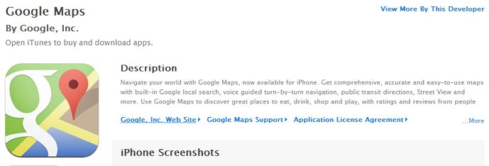 Google Maps für iOS nicht Tablet-optimiert, dafür Google News in den USA