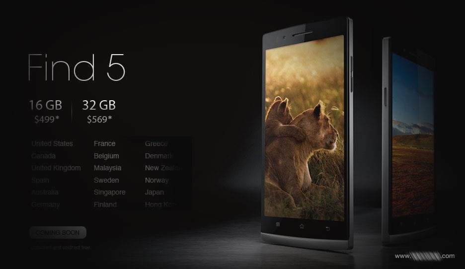 Oppo Find 5 kommt 2013 doch nach Deutschland