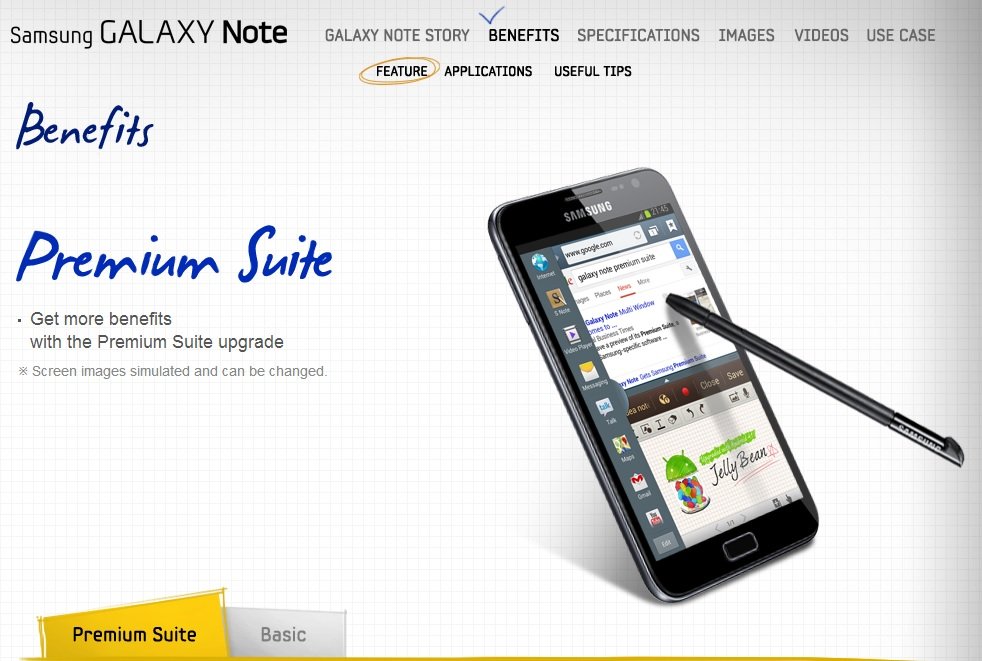 Samsung Galaxy Note: Diese Features kommen mit Android 4.1 und der Premium Suite