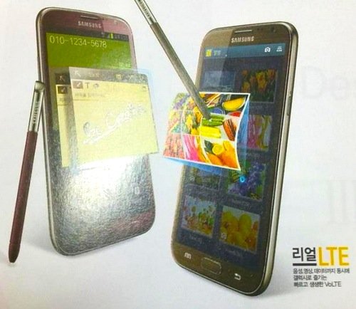 Samsung Galaxy Note 2 in Rot und Braun zeigt sich - Update: Erste echte Fotos