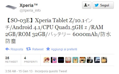 Sony Xperia Tablet Z: 10,1 Zoll Tablet mit Full HD Display, Quad Core Chip und Android 4.1