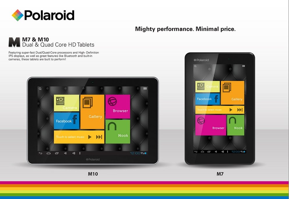 Polaroid M10 und M7: Günstige Jelly Bean Tablets offiziell präsentiert