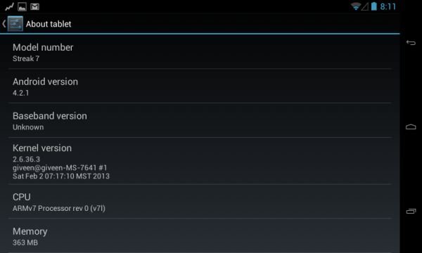 Dell Streak 7: Android 4.2 Jelly Bean unter CyanogenMod 10.1