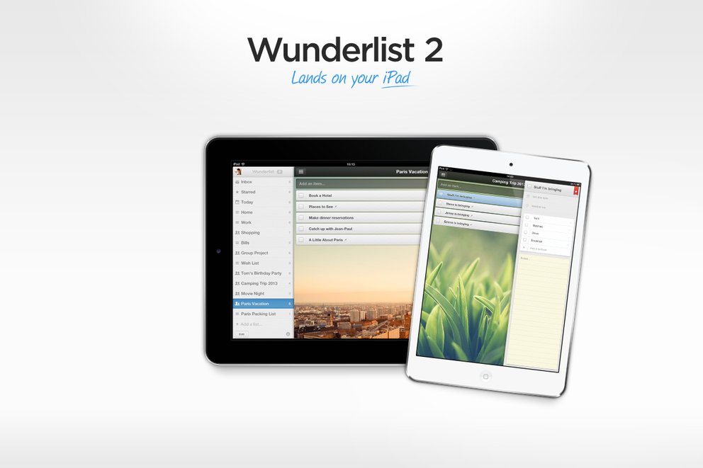 Wunderlist 2 kommt auch auf das iPad