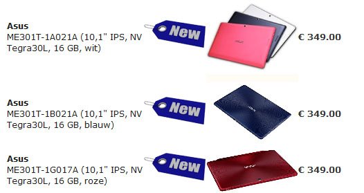 Asus MeMO Pad 10 (ME301T) kostet anscheinend 349€