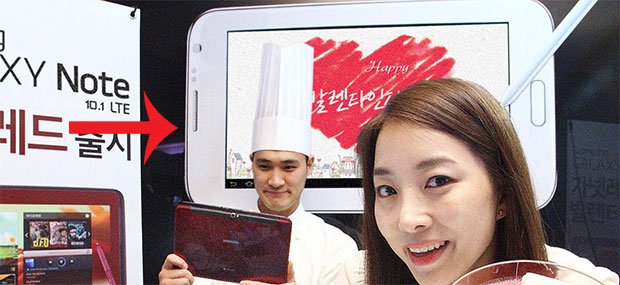 Samsung Galaxy Note 8.0: Finales Design auf einem Plakat zu sehen?