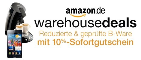 Amazon Warehouse Deals aktuell wieder mit 10% Sonderrabatt