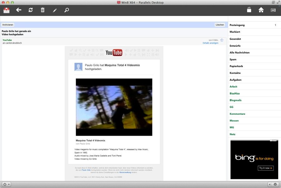 Gmail Touch für Windows: Gmail-App für Touch-Displays