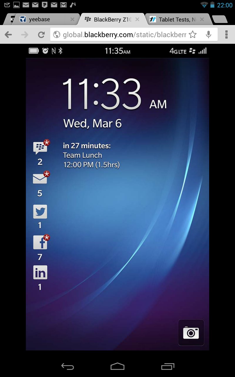 BlackBerry 10 auf anderen Geräten testen