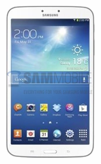 Samsung Galaxy Tab 3 8.0: Erstes Bild und alle technischen Daten