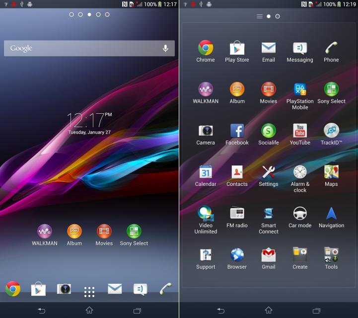Sony Xperia Z Ultra: Screenshots zeigen technische Daten und den Launcher