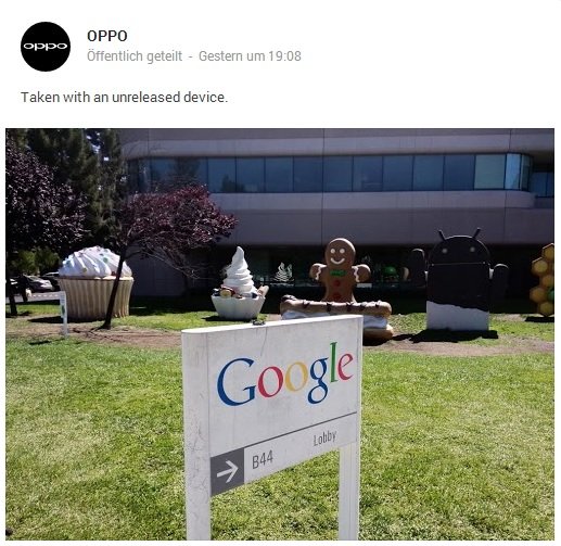 Oppo zu Gast bei Google