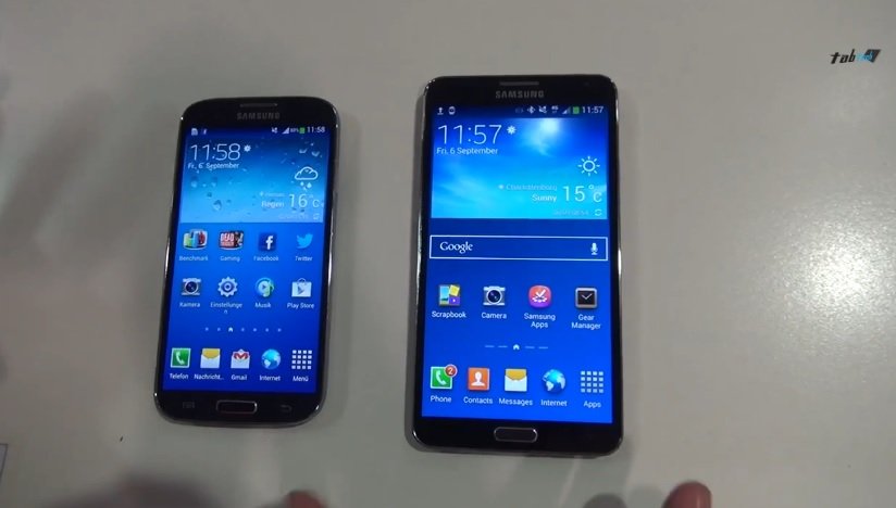 Vergleich: Samsung Galaxy Note 3 vs. Galaxy S4 & HTC One