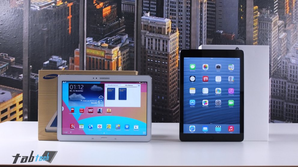 Apple iPad Air vs. Samsung Galaxy Note 10.1 (2014 Edition) im Vergleich