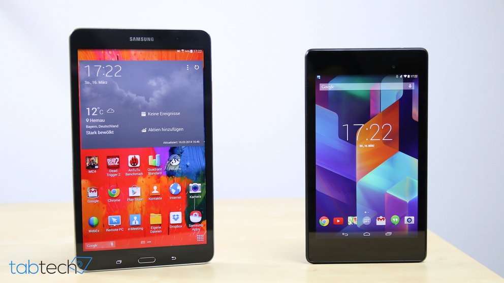 Vergleich: Samsung Galaxy TabPRO 8.4 vs. Nexus 7 (2013)