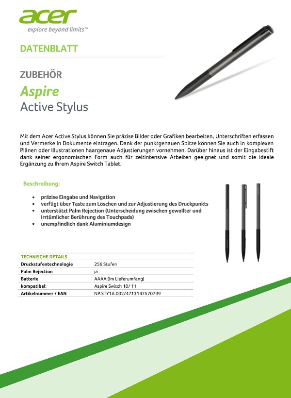 Acer Aspire Active Stylus